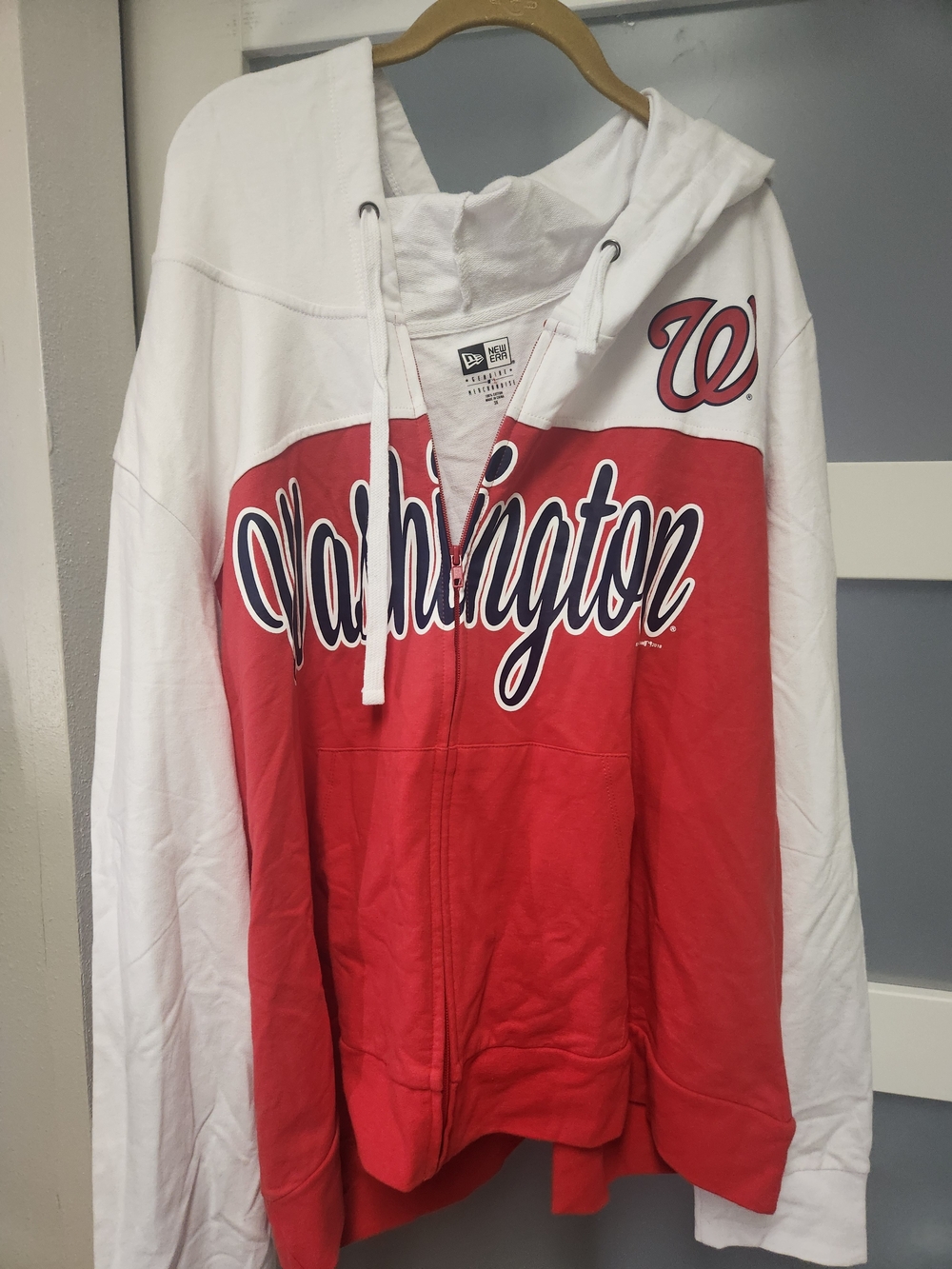 Washington Red & White Full-Zip Hoodie Jacket